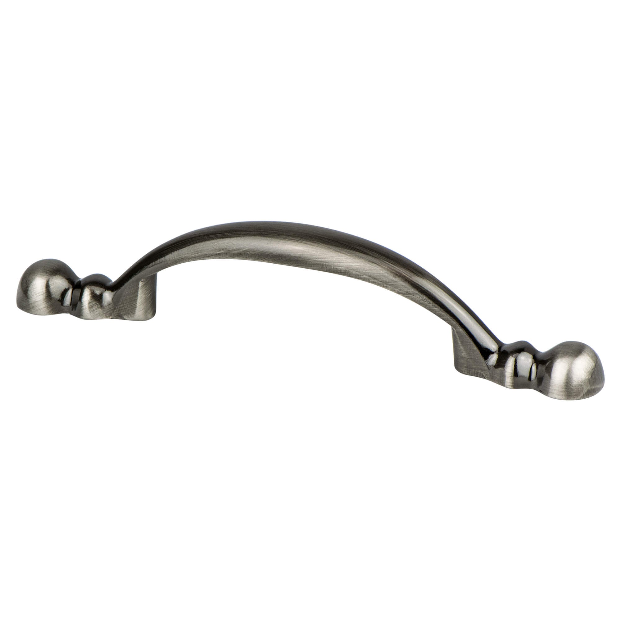 Advantage Plus Two 3 inch CC Brushed Black Nickel Rounded End Pull