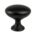 Traditional Advantage One Matte Black Round Knob