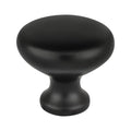Traditional Advantage Four Matte Black Mushroom Knob