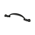 Traditional Advantage Four 3 inch CC Matte Black Rounded End Pull