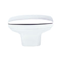 Transitional Advantage One Polished Chrome Rounded Rectangle Knob