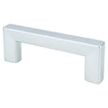 Square 64mm CC Dull Chrome Pull