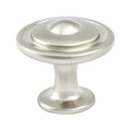 Traditional Advantage Three Brushed Nickel Button Knob