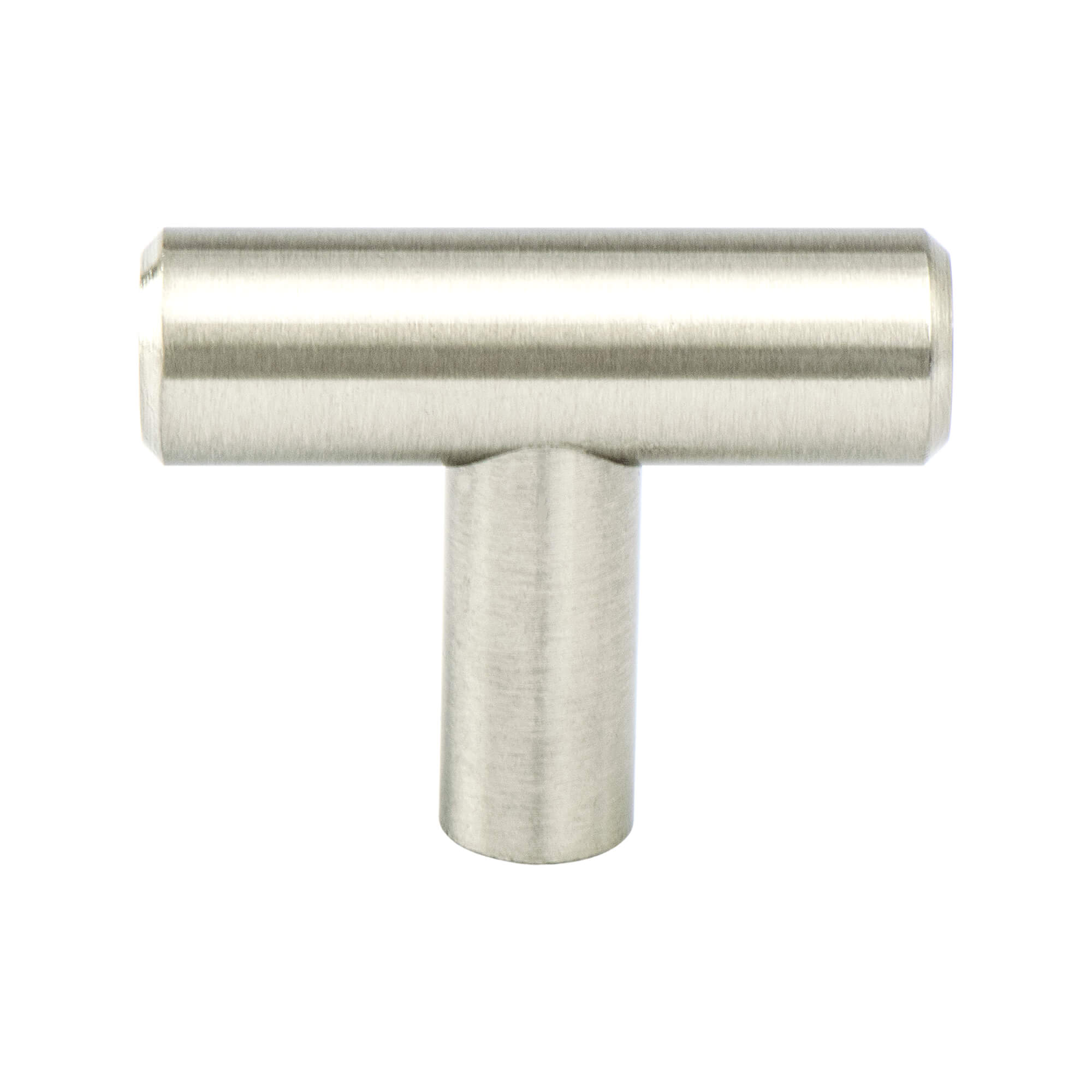 Transitional Advantage Two Brushed Nickel T-Bar Knob