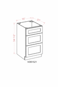 White Shaker VDB1221 Vanity Cabinets