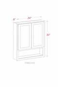 Natural Wood VWB2430 Vanity Cabinets