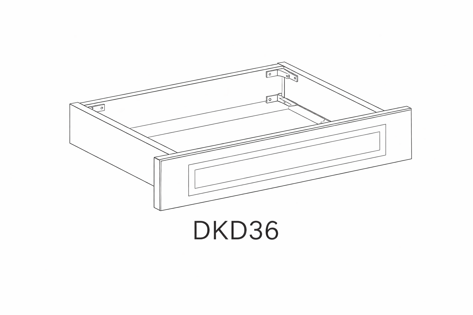 White Shaker DKD36 Vanity Cabinets