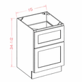 Blue Shaker B15 Base Cabinet