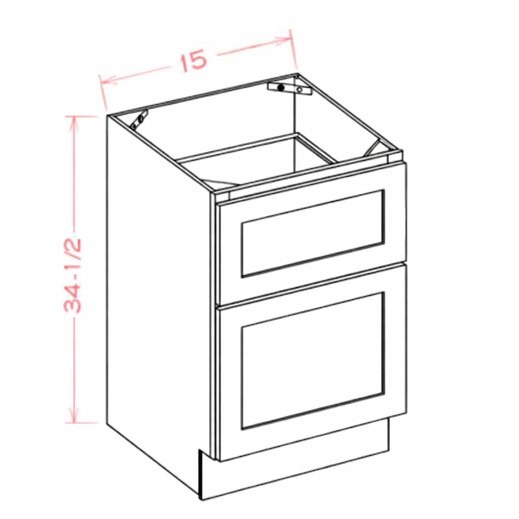 Blue Shaker B15 Base Cabinet