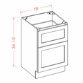 Blue Shaker B18 Base Cabinet