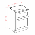 Blue Shaker B21 Base Cabinet