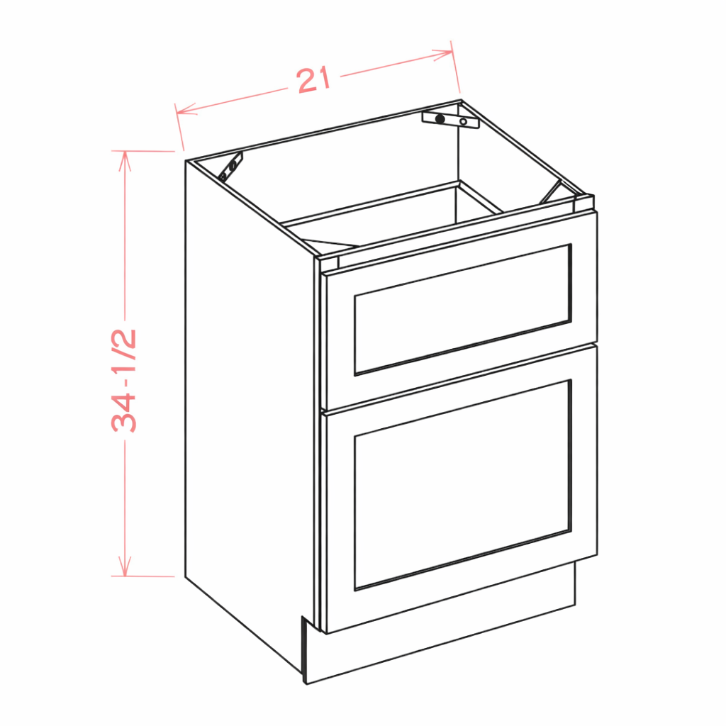 Blue Shaker B21 Base Cabinet