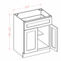 Blue Shaker B27 Base Cabinet