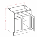 Blue Shaker B30 Base Cabinet