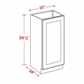 White Shaker B15FH(W1530DR+B15CS) Base Cabinet