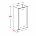 White Shaker B18FH(W1830DR+B18CS) Base Cabinet
