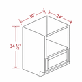 White Shaker BMC30 Base Cabinet
