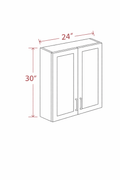 Blue Shaker W2430 Wall Cabinet