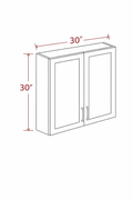 Blue Shaker W3030 Wall Cabinet