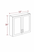 Blue Shaker W3330 Wall Cabinet