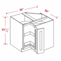 Blue Shaker BLS36 Base Cabinet