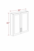 Elegant Truffle W3042 Wall Cabinet