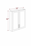 Elegant Truffle W3342 Wall Cabinet
