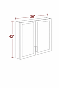Elegant Truffle W3642 Wall Cabinet