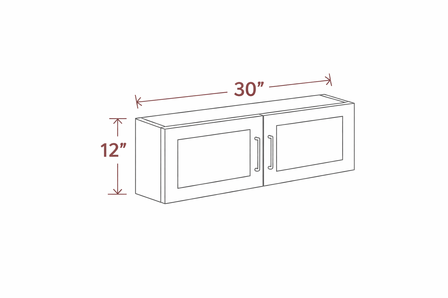 Elegant Truffle W3012 Wall Cabinet