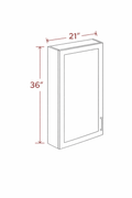 Elegant Truffle W2136 Wall Cabinet