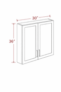 Elegant Truffle W3036 Wall Cabinet
