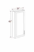 Elegant Truffle W2142 Wall Cabinet