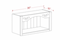 Elegant Truffle WOCA3015 Wall Cabinet