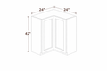 Elegant Truffle WEZR2442 Wall Cabinet