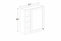 Elegant Truffle WBC2730 Wall Cabinet