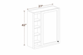 Elegant Truffle WBC2742 Wall Cabinet