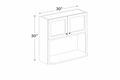 Elegant Truffle MW3030 Wall Cabinet