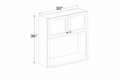 Elegant Truffle MW3036 Wall Cabinet