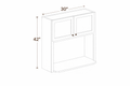 Grey Silver MW3042 Wall Cabinet