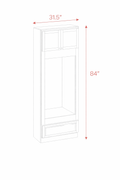 Charcoal Black OC31.584D Tall Cabinet