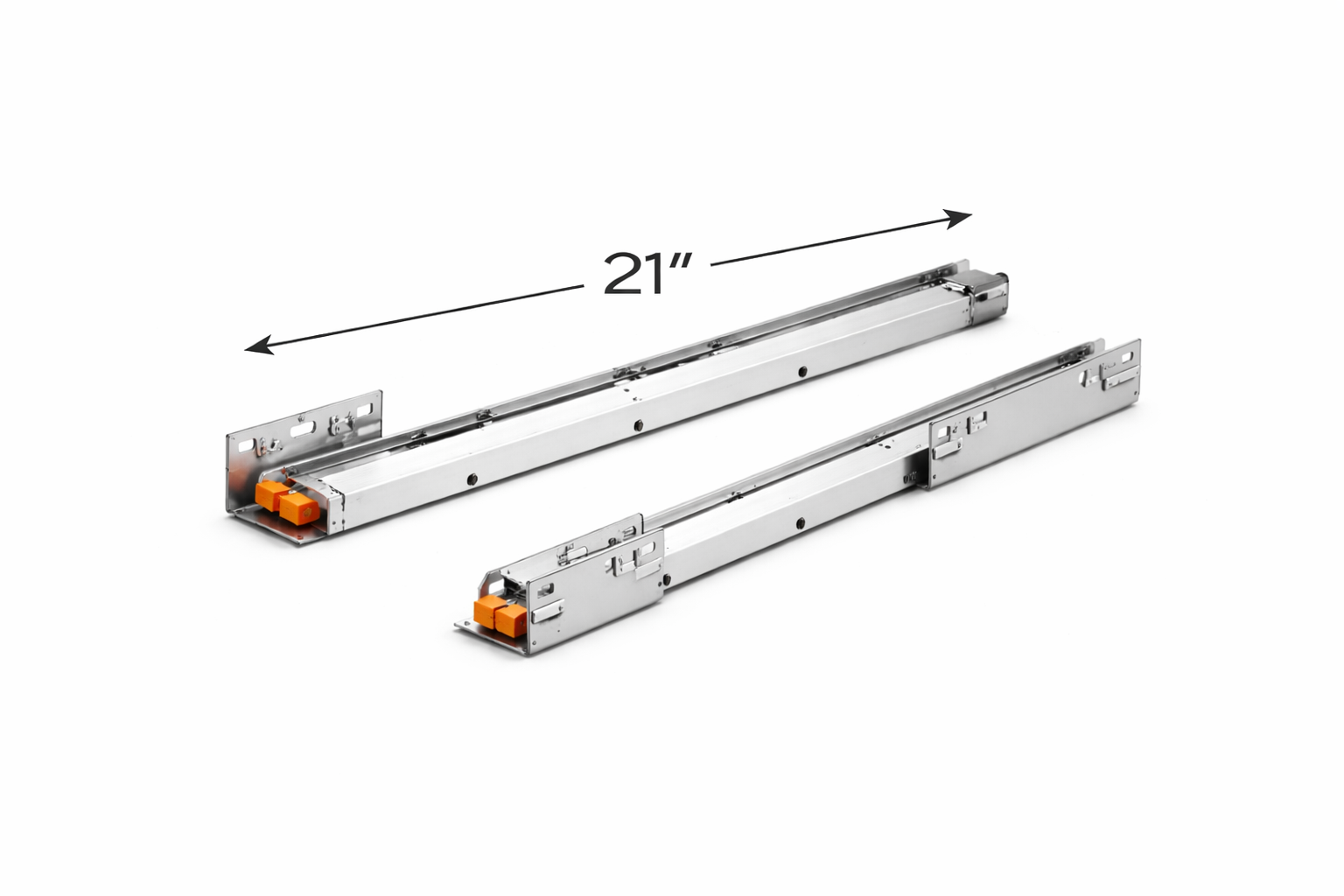 White Shaker Soft-C Undermount Slide 21" Vanity Others