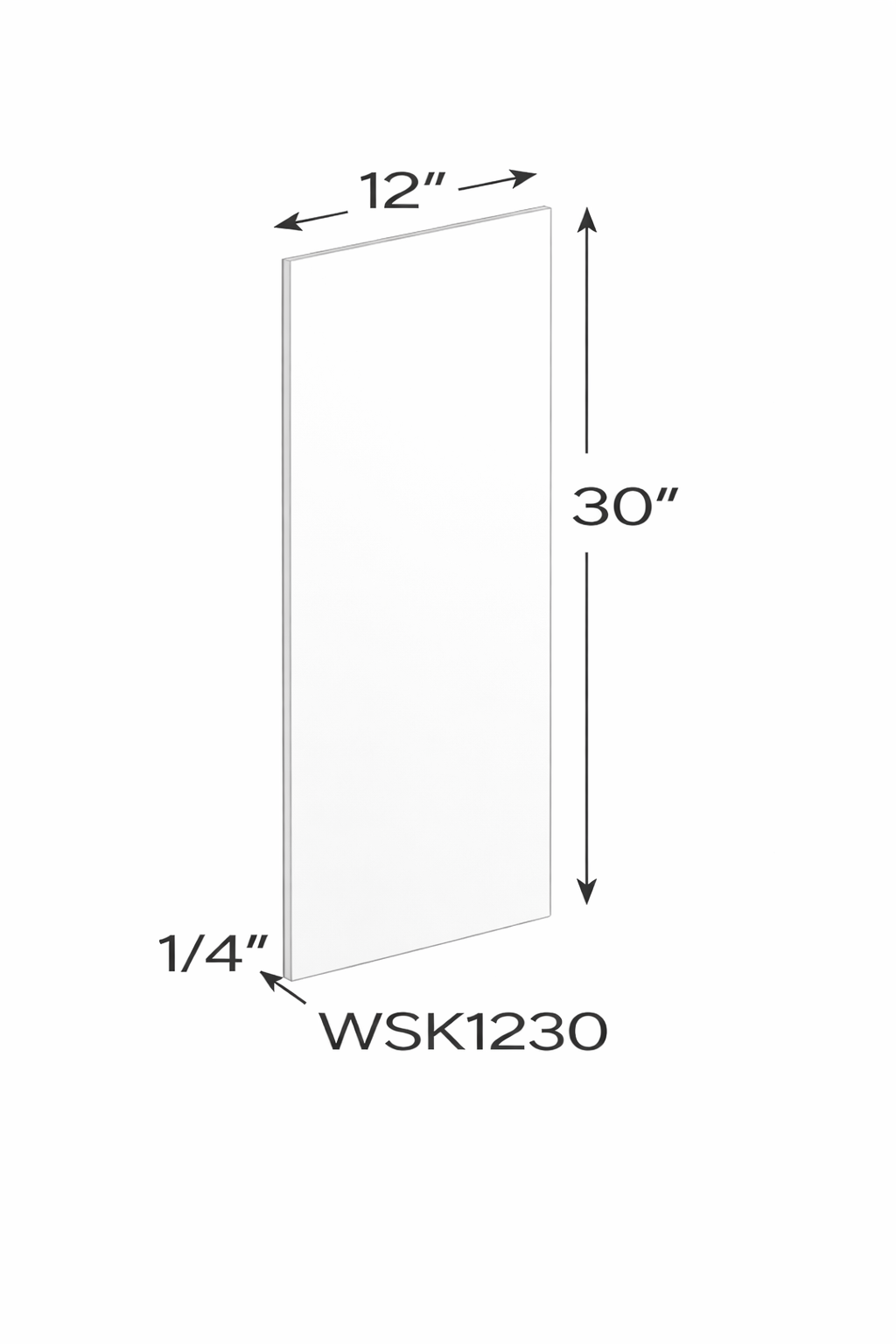 Antique White WSK1230 (1/4" T) Accessories