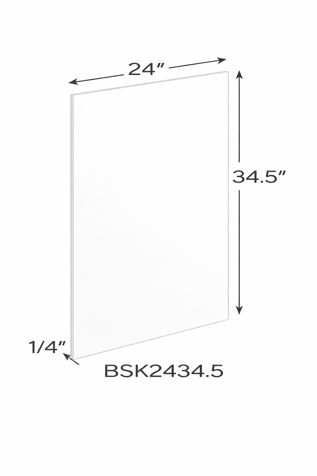 Antique White BSK2434.5 (1/4" T) Accessories