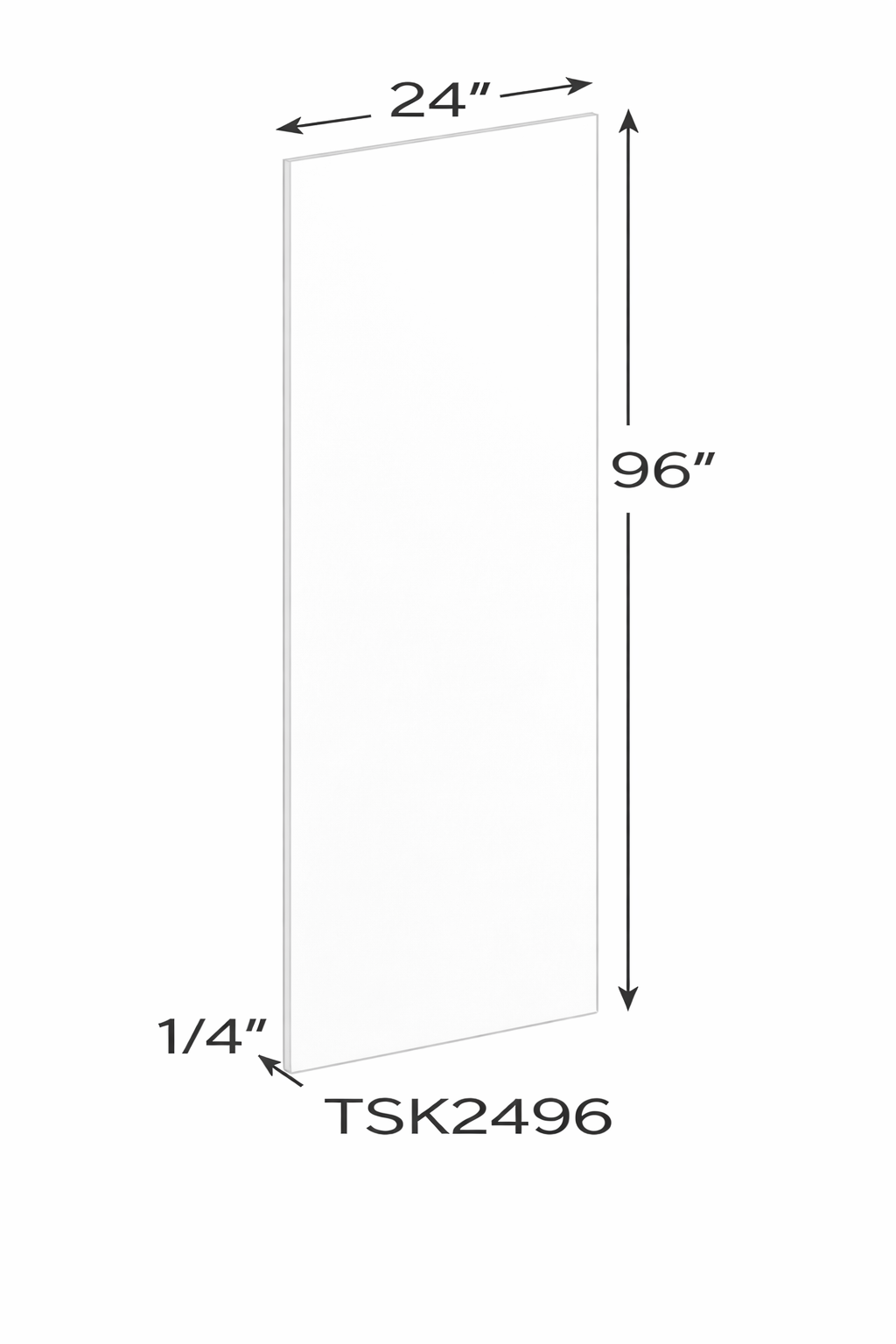 Antique White TSK2496 (1/4" T) Accessories