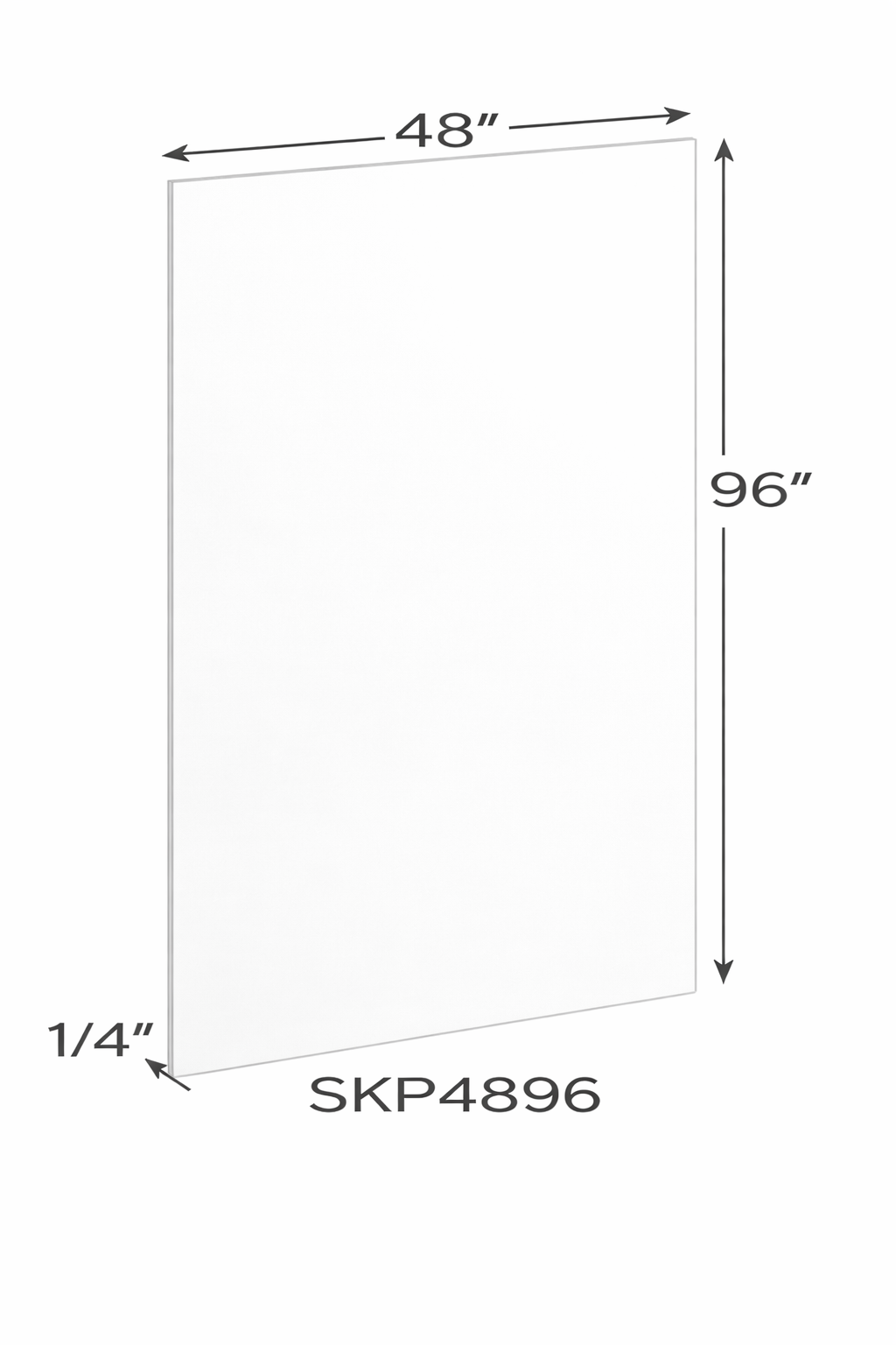 Antique White SKP48"96 (1/4 T) Accessories